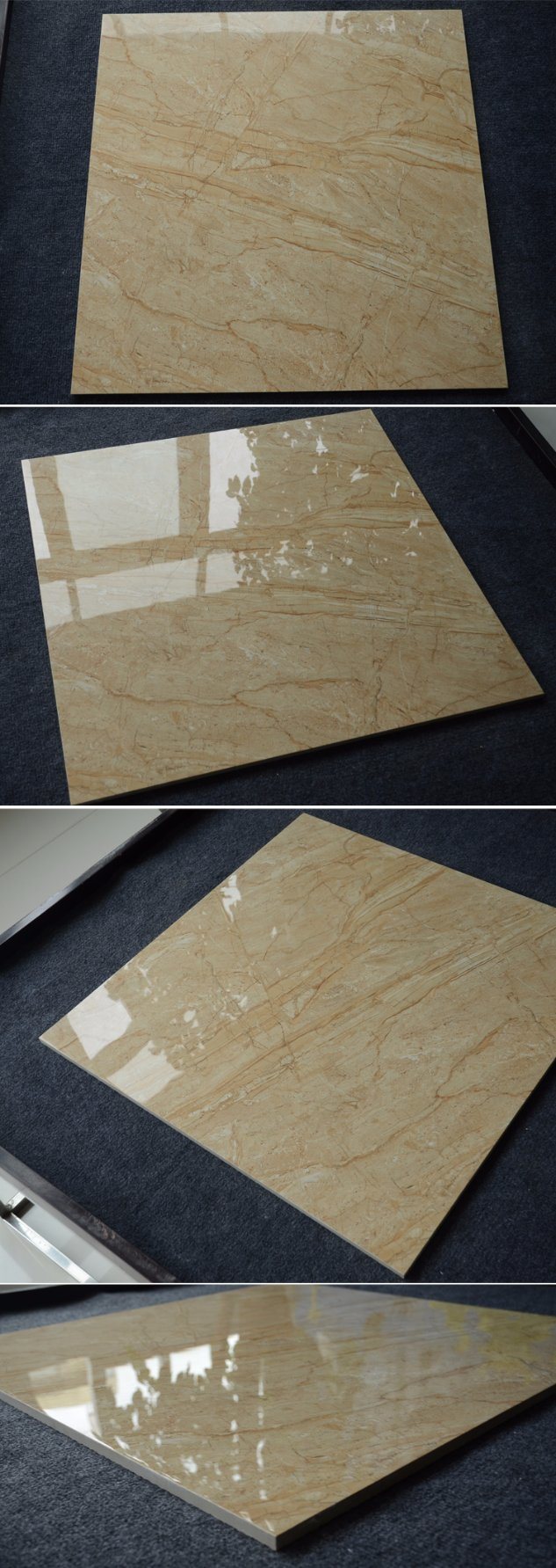 600X600 High Quality Wall Monolayer Yellow Marble Tile