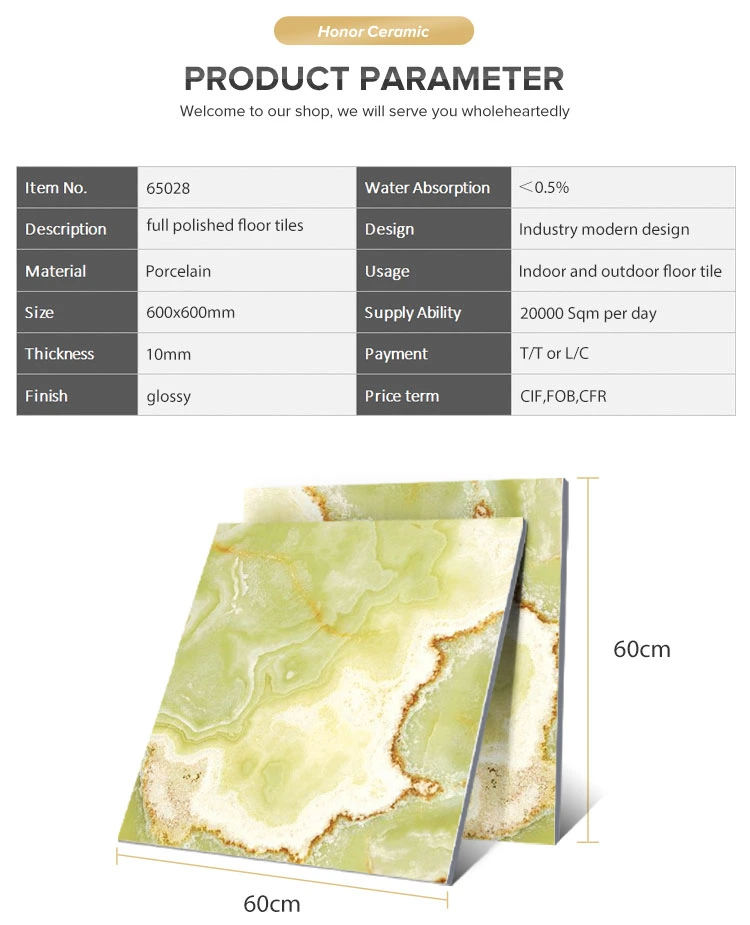 High Quality 60X60 Cm Spanish Style Selections Marble Look Porcelain Tile