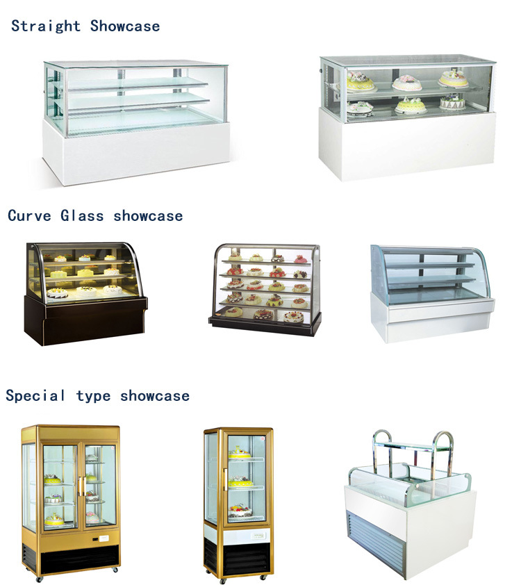 Marble Refrigerator Cake Display Fridge Bakery Cake Showcase
