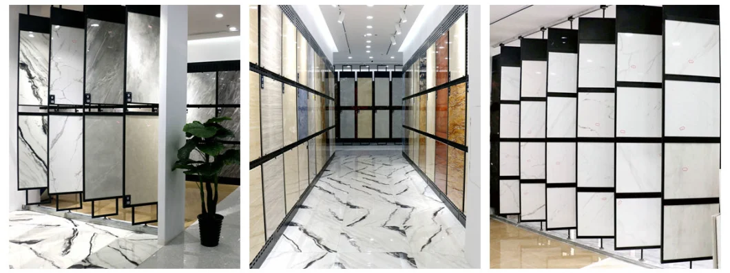 Glazed Porcelain Tiles Black Golden Flowers Tile Glazed Marble Tiles Glazed Polished Tiles