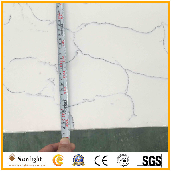 Engineered Artificial Marble Stone Quartz for Worktops and Table Tops