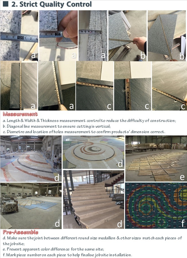 Polished Waterjet Marble Mosaic Border Tile for Flooring
