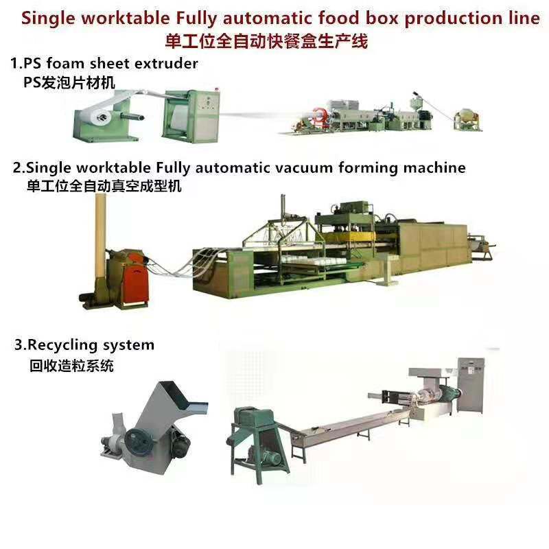 Small Side PS Foam Absorbent Tray Making Machine