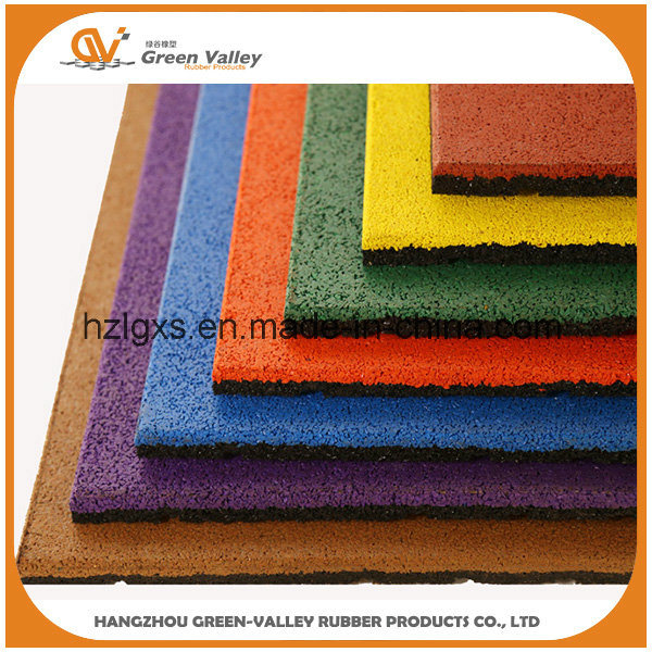 En71 Approved Safety Rubber Mat Flooring Rubber Tile with Plastic Pins