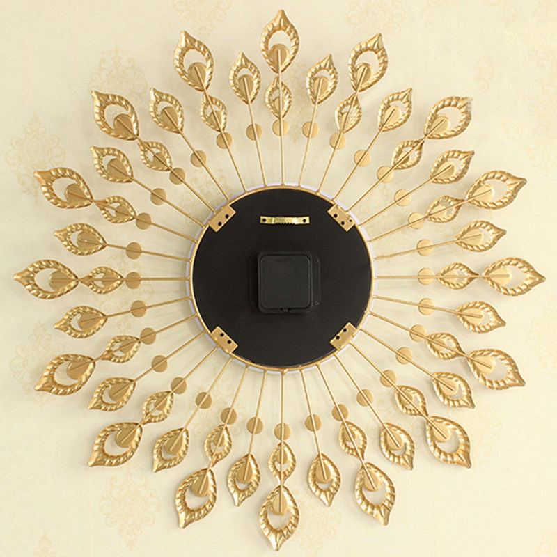 Metal Wall Clock & Peacock Clock for Home Decoration