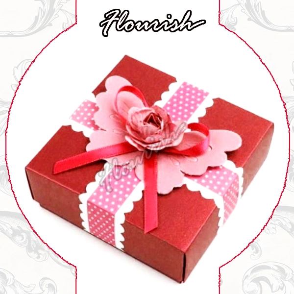 Fancy Corrugated Carboard Paper Gift Box Rose Flower Box Chocolate Gift Box