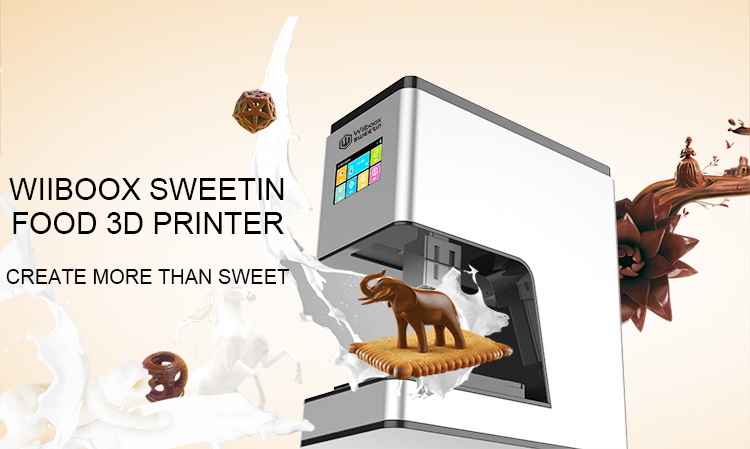 Wiibooxsweetin Cafe Chocolate 3D Desktop Food Printer