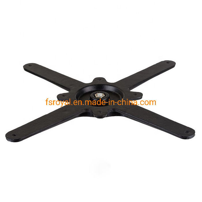 Royal Restaurant Furniture 620mm Cross Indoor Dining Table Base Cast Iron for Marble Table