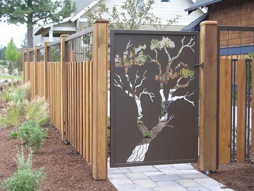 Decorative Aluminum Sheet Metal Fence Metal Solid Garden Panel
