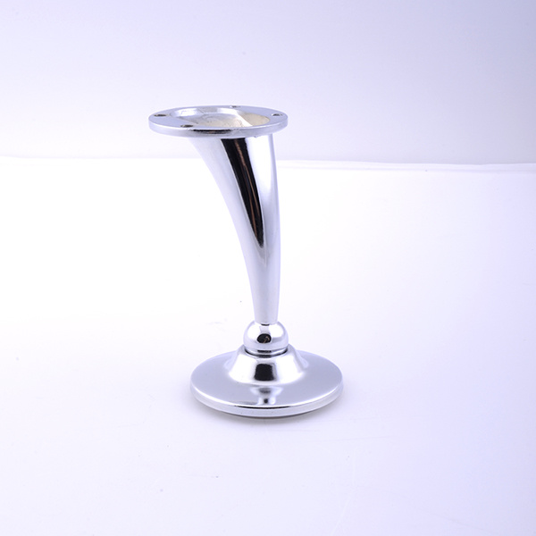 Brushed Chrome Furniture Legs with Plastic Base
