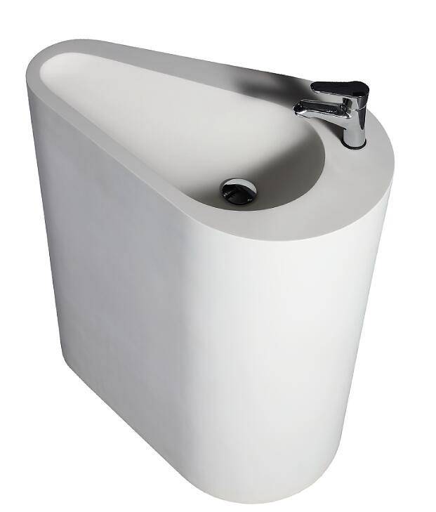 Hot Selling Artificial Marble Pedestal Wash Basin Sink