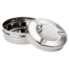 Stainless Steel Ashtray, Windproof Ashtray