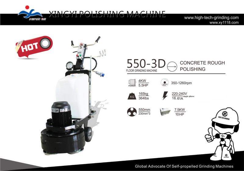 Electric Terrazzo Marble Concrete Floor Grinder Polisher for Sale