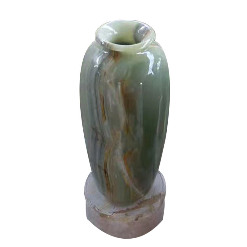 Decorative Handcrafted Small Flower Pot Onyx Table Vase