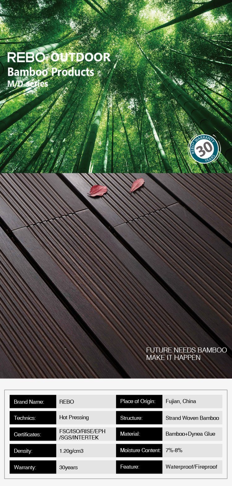Coffee Color Anti-Corrosion Flooring Backyard Wooden Terrace