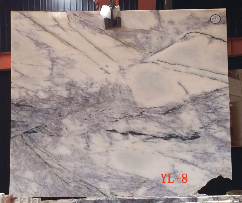 Lilac White Marble Slabs, Marble Countertops, Marble Tiles and Marble