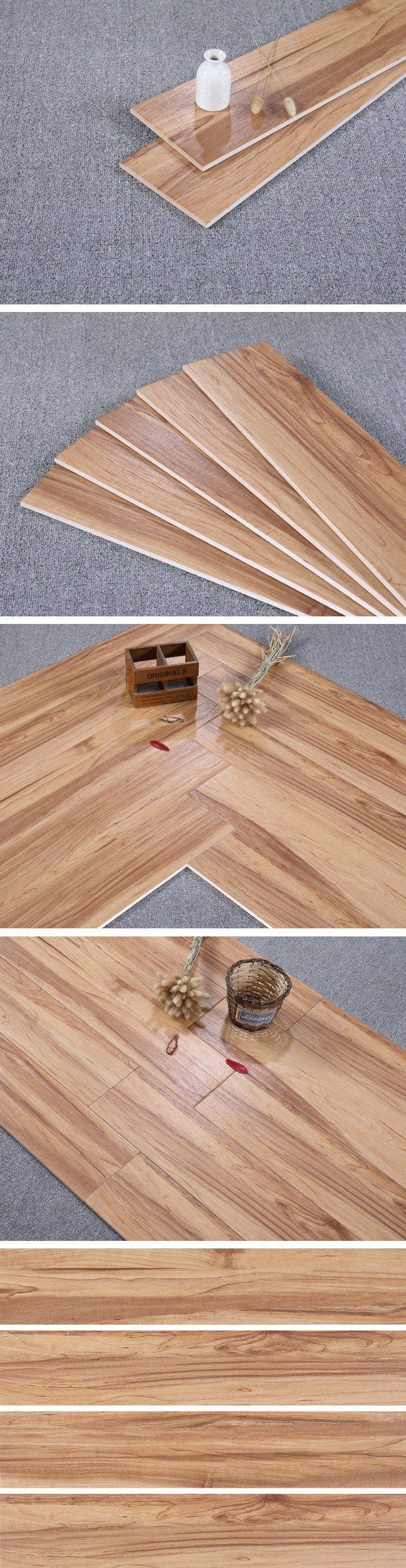 150X800mm Wood Texture Waterproof Terrace Tile Floor
