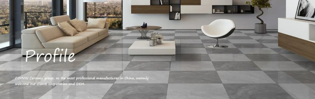 Large Size Dark Marble Morden Porcelanato Glaze Floor Tiles for Home Decoration