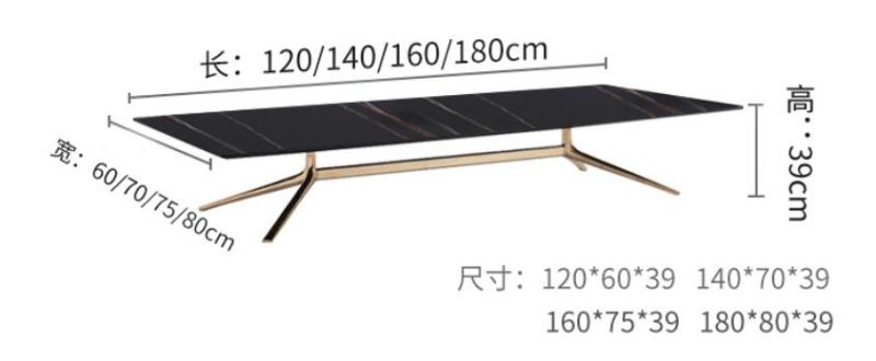 Custom Light Luxury Gun Black Furniture Base Coffee Table Frame for Marble Table Living Room