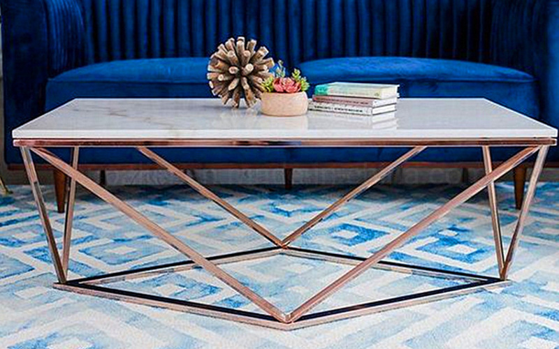 Modern Marble Top Nordic Coffee Table For Living Room
