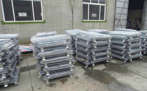 Foldable Stacker Containers Steel Container Metal Sheet Storage /Pallet /Tray
