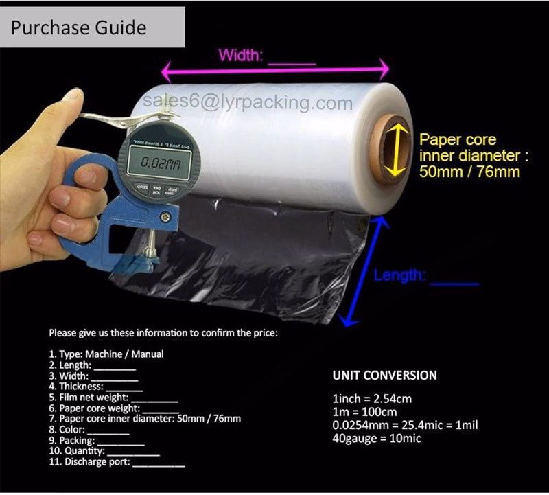 Stretch Film Packing PE Film Wrap Film Jumbo Roll