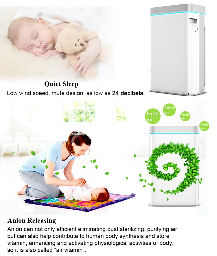 Portable Ultraviolet Lamp Sterilization Home Air Purifier