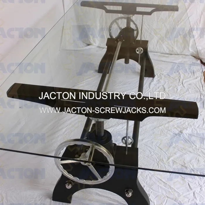 Dual-Crank Table Screw Jack Lifting Mechanism Hand Crank Lift Systems Adjustable Height Table Mechanism