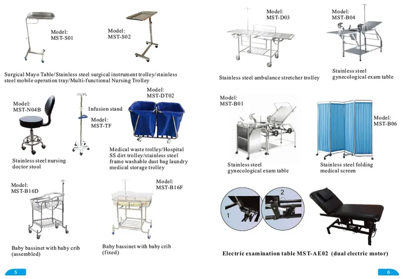 Hospital Trolley Anesthesia Trolley Anesthesia Cart ABS Trollery Mst-At625-2