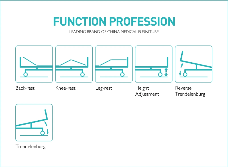F4c Economical Manual Adjustable Hospital Bed Suppliers