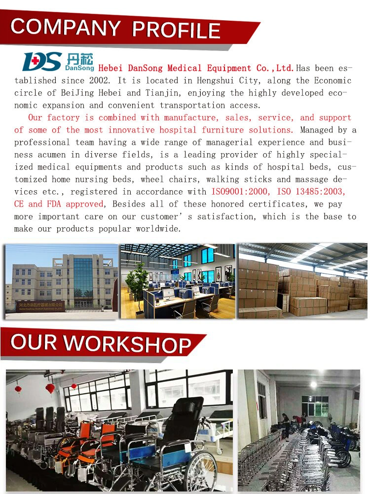 Medical Equipment Supply 2 Crank Hospital Beds for Senior Care Bed