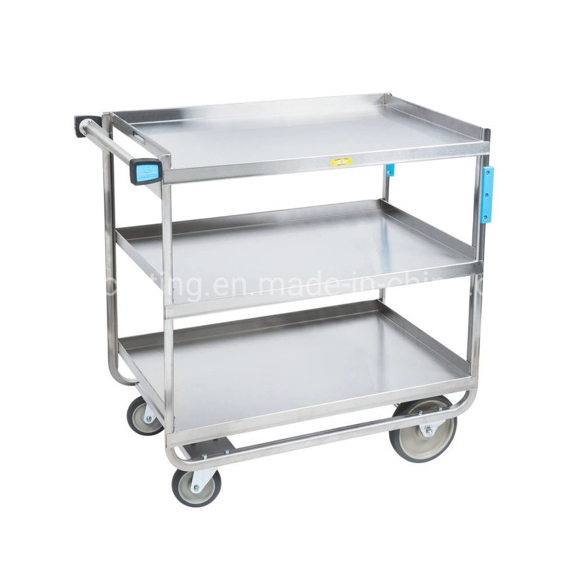 Supply Heavy Duty Utility Cart Finish by Stainless Steel with Trolley