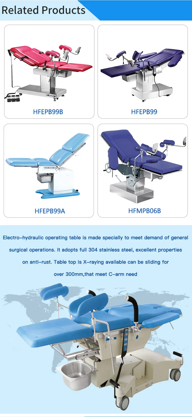 Factory Direct Ce Approvable Obstetric Delivery Bed Gynecology Hospital Bed (HFEPB99D)