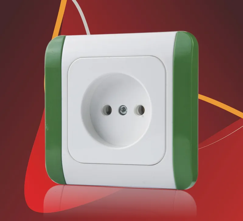 Made in China Factory Color Electric Socket Switch European Power Wall Switch Made in China Factory