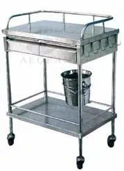 AG-Ss041 Hospital Furniture Stainless Steel Material Medical Hospital Instrument Cart