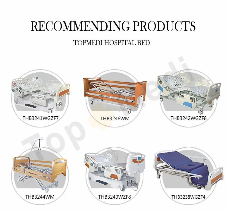 Medical Health Care Product Two Function Manual Hospital Bed for Home and Hospital
