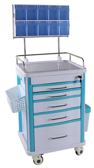 Hospital Trolley Anesthesia Trolley Anesthesia Cart ABS Trollery Mst-At625-2