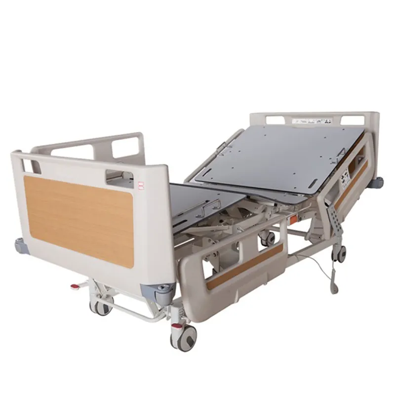 Adjustable 2 Cranks Manual Hospital Bed for Disabled Patient