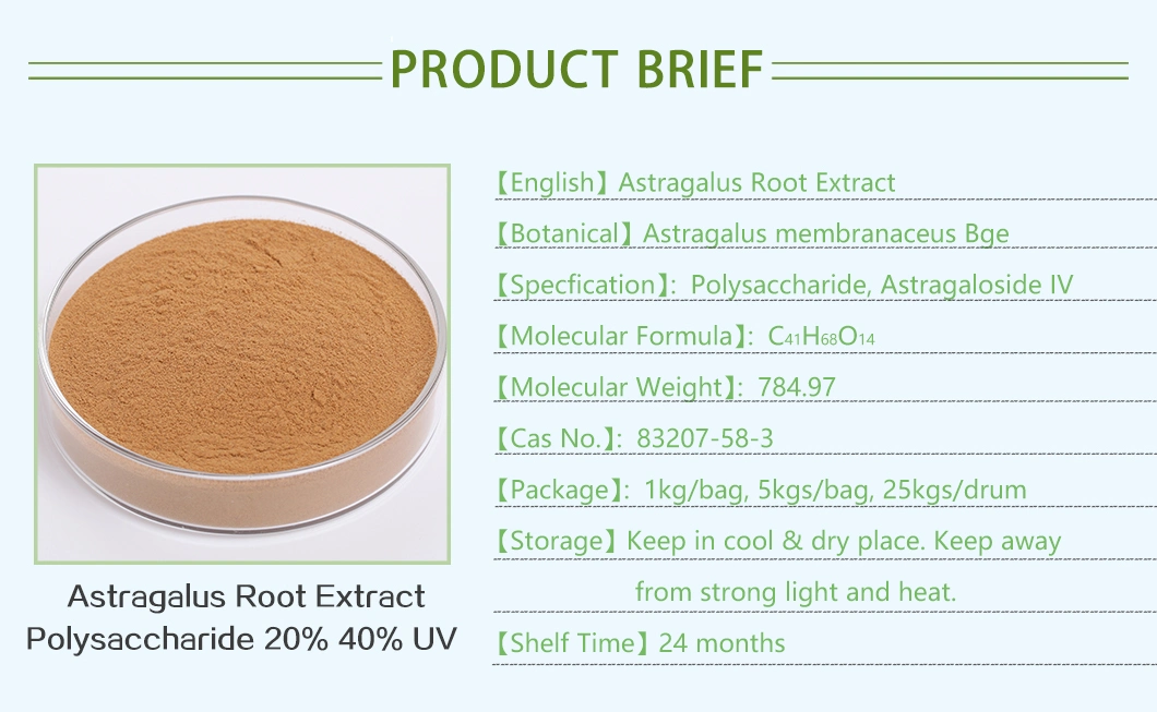 Astragalus Membranaceus Extract 0.5% HPLC 4’ -Hydroxy-3’ -Methoxyisoflavone-7-Sug