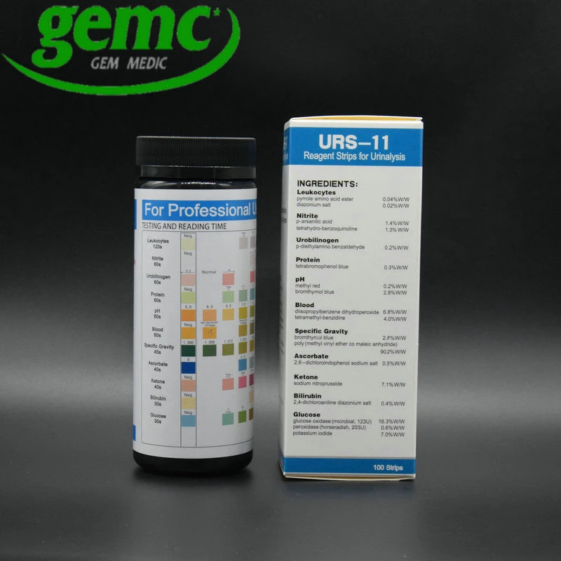 Urinalysis Urs-11 Urine Reagents Test Strips 11 Parameters