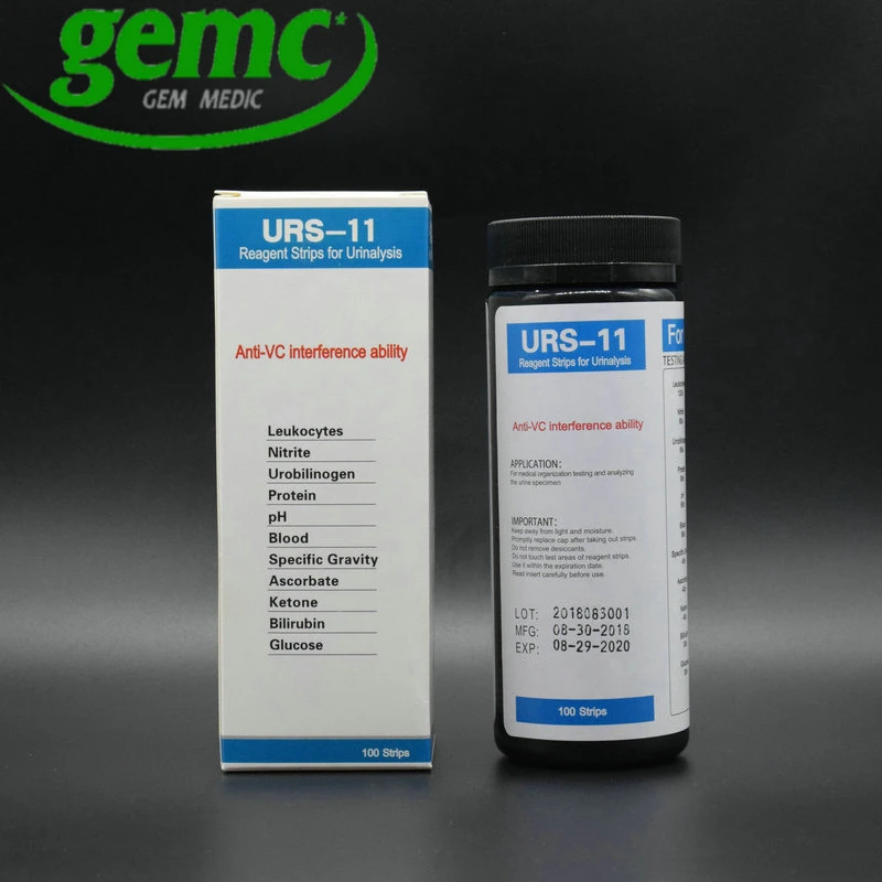 Urinalysis Urs-11 Urine Reagents Test Strips 11 Parameters