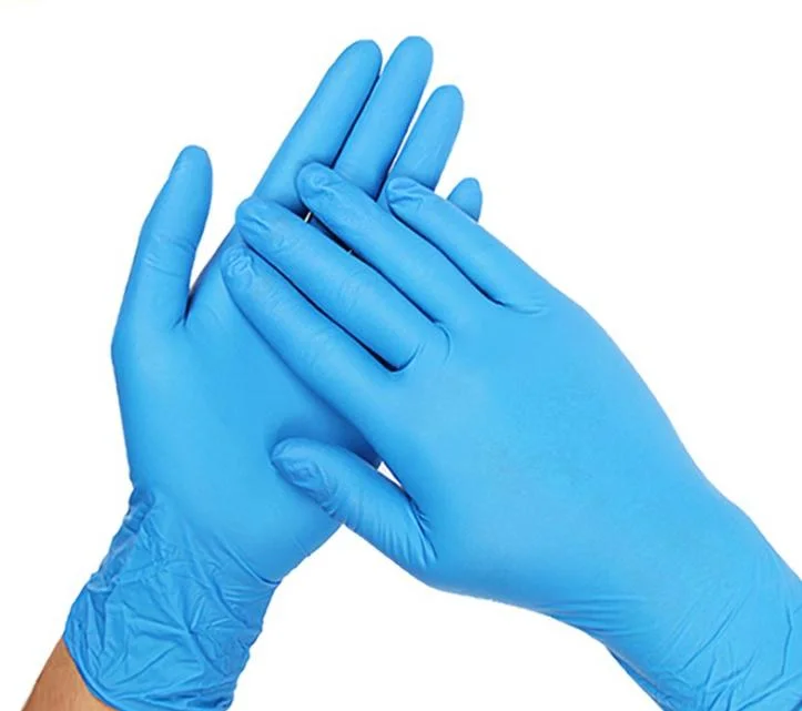Blue Nitrile Exam Gloves Powder Free Medical Nitrile Exam Gloves