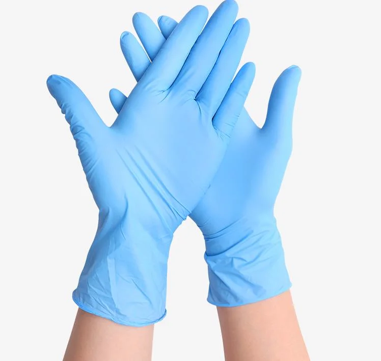 Blue Nitrile Exam Gloves Powder Free Medical Nitrile Exam Gloves
