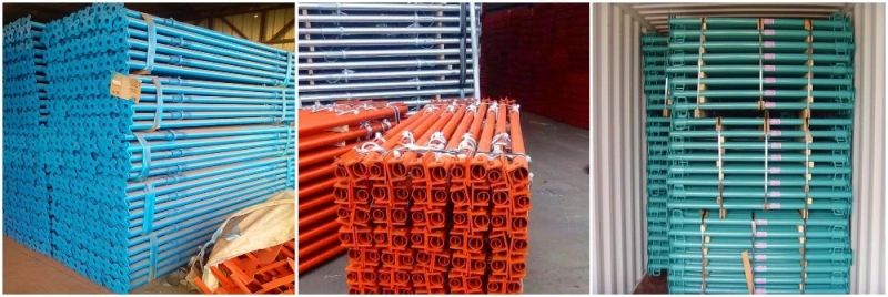 Painted Adjustable Scaffolding Steel Shoring Props, Scaffold Props