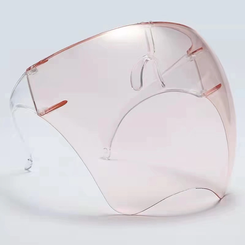 2021 Clear Safe Glass Face Shields Full Face Protection Acrylic Face Shield with Glasses Frame Faceshield