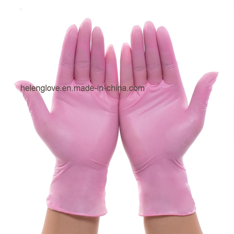 Manufacturer Disposable Nitrile Material Powder Free Chemical Resistant Nitrile Gloves