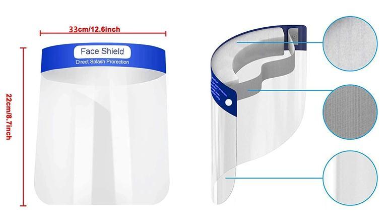 Half Face Mask Acrylic Visor Face Shield (FS4010)