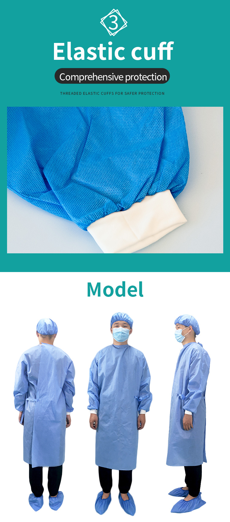 Hot Selling Wholesale Isolation Gown PP PE Surgical Gowns
