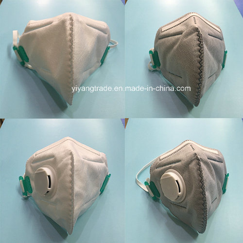 PP Folded Shape Dust Mask with N95 Approved with Valve