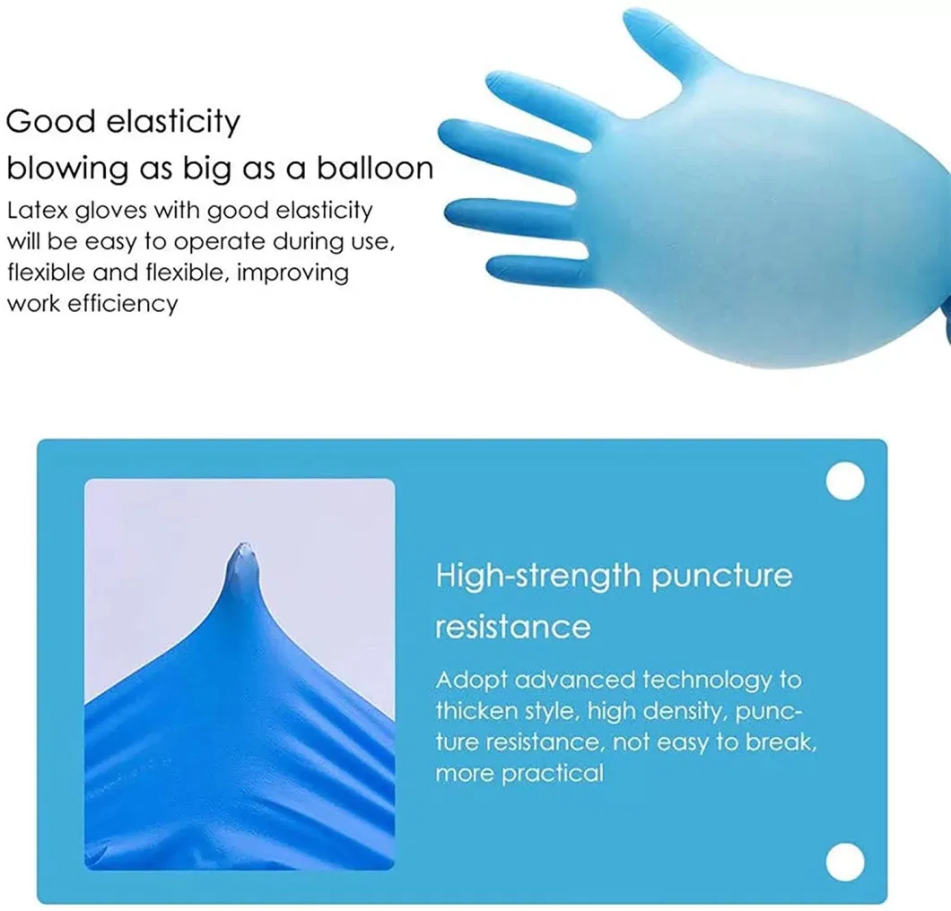 Blue Nitrile and Latex Gloves Bulk Nitrile Exam Gloves Disposable_Nitrile_Gloves
